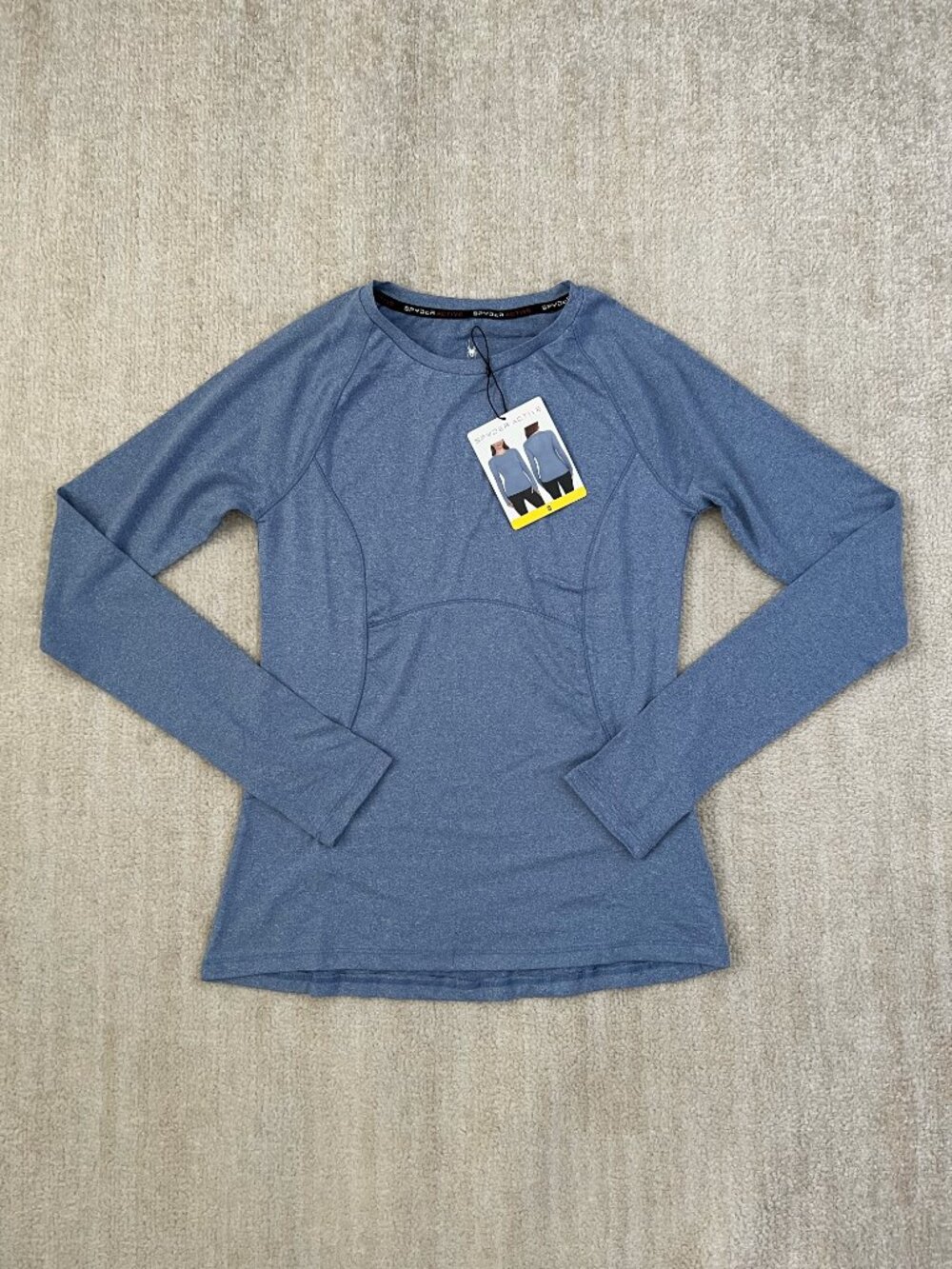NWT Spyder Long Sleeve Active Blue Top S
